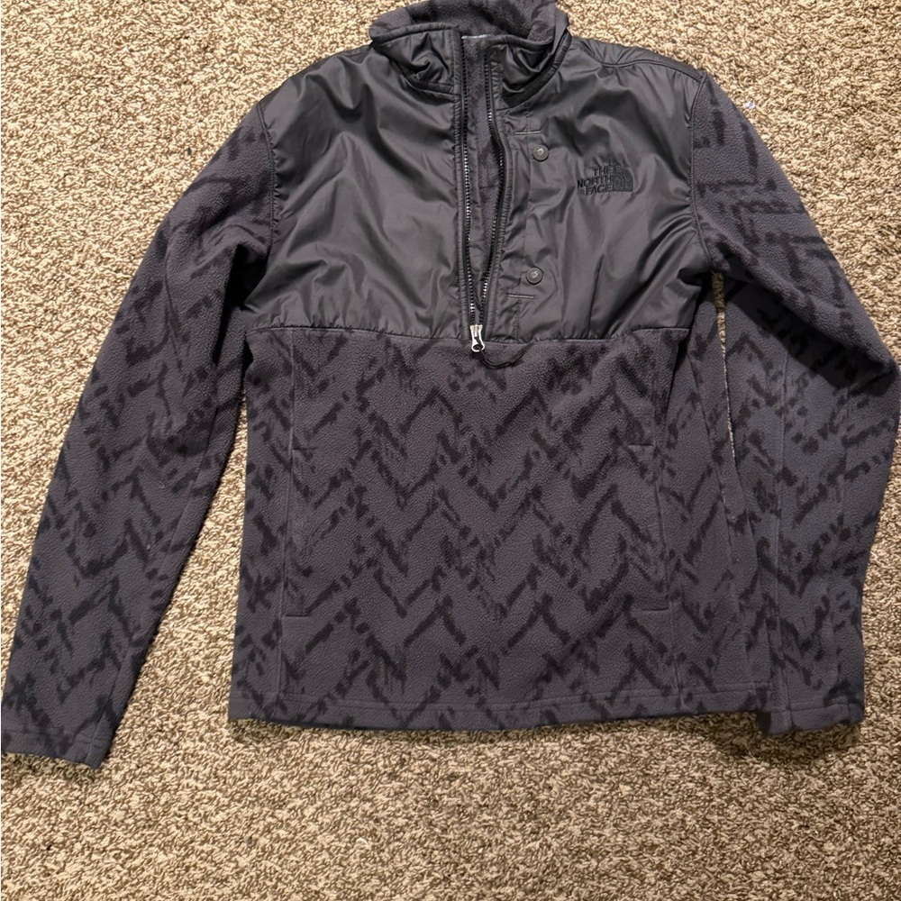 The North Face Black and Gray Pullover Jacket